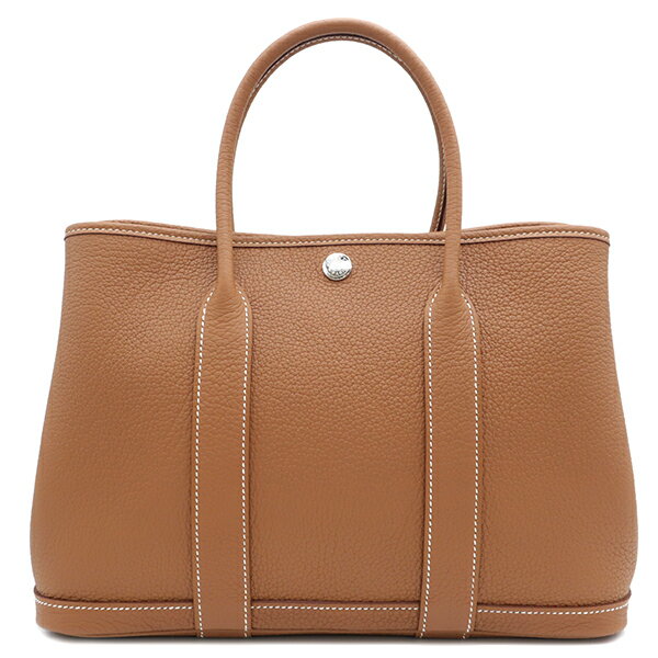 エルメス HERMES ガーデンパーティーTPM トートバッグ ネゴンダ ゴールド 茶 新品 未使用 シルバー金具 Z刻印(2021年製) レディース 【箱】 【中古】のサムネイル