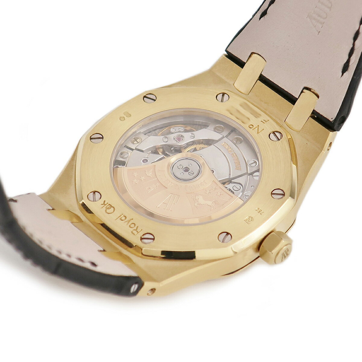 オーデマピゲ AUDEMARS PIGUET ロイヤルオーク 15300BA.OO.D088CR.01 K18YG無垢 八角形 バー タペストリー メンズ 腕時計自動巻き シルバー 【中古】