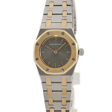 【ポイント3倍 8/19 20時から】 オーデマピゲ AUDEMARS PIGUET ロイヤルオーク 66131SA.OO.0516SA.01 メーカーOH済 K18YG×SS コンビ タペストリー レディース 腕時計クオーツ グレー 【中古】