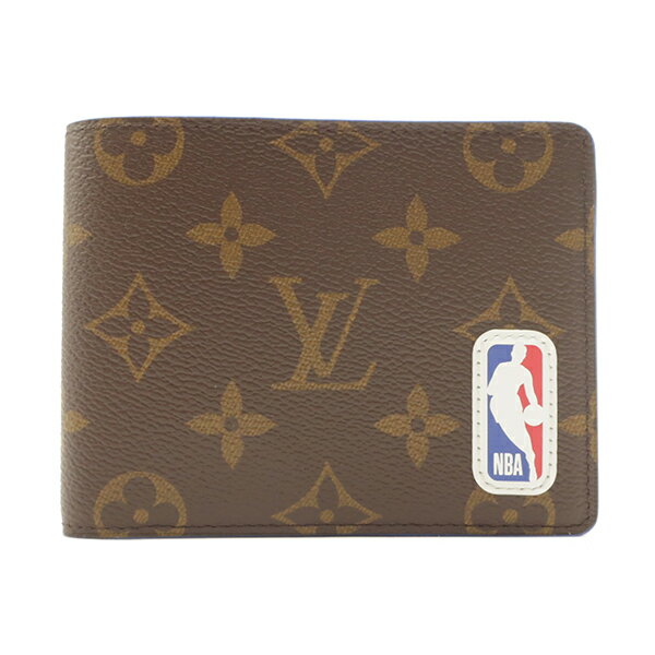 ルイヴィトン LOUIS VUITTON 二つ折り財布 ポルトフォイユ・ミュルティプル モノグラム 新品 未使用 NBAカプセルコレクション M80105 メンズ【箱】 【中古】のサムネイル