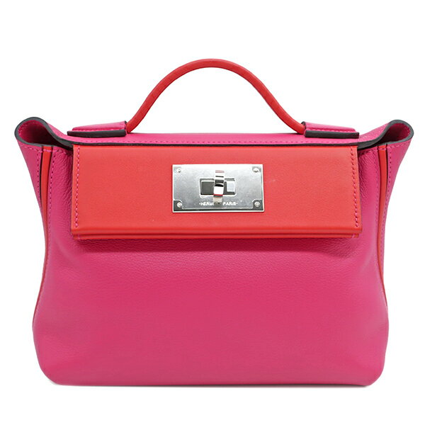 エルメス HERMES サックヴァンキャトル 24/24 21 2WAYバッグ エバーカラー スイフト ローズメキシコXルージュクー ミニ シルバー金具 Y刻印(2020年製) レディース 【箱】定番 人気 美品 【中古】のサムネイル