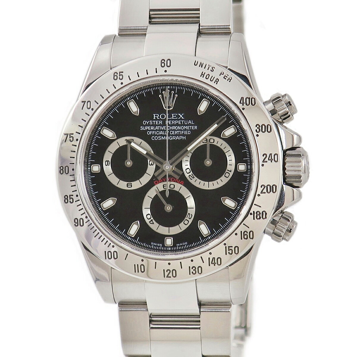 ロレックス ROLEX コスモグラフ デイトナ 116520 Z番 黒 バー メンズ 腕時計自動巻き ブラック 【中古】