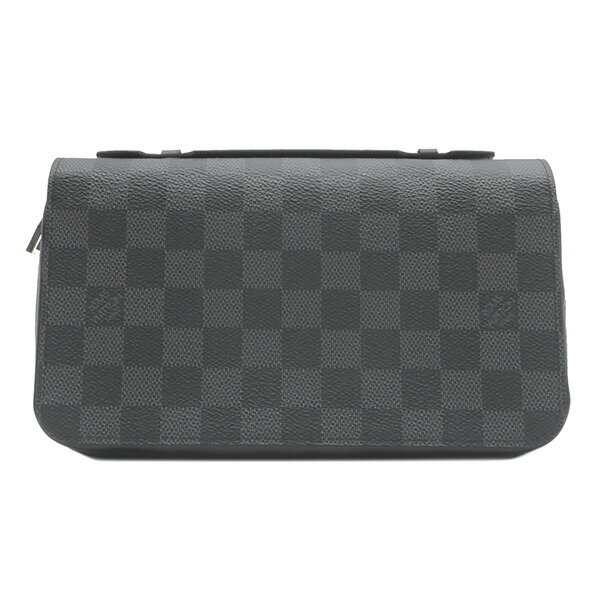 ルイヴィトン LOUIS VUITTON 長財布 グラフィット ジッピーXL ダミエグラフィット ラウンドファスナー 黒 シルバー金具 N41503 メンズ 定番 人気 美品【保存袋】 【中古】