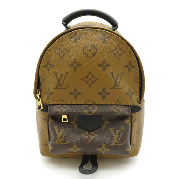 ルイヴィトン LOUIS VUITTON リュック・デイパック パームスプリングス バックパック ミニ モノグラム 茶 ゴールド金具 M42411 レディース 定番 人気 美品【中古】