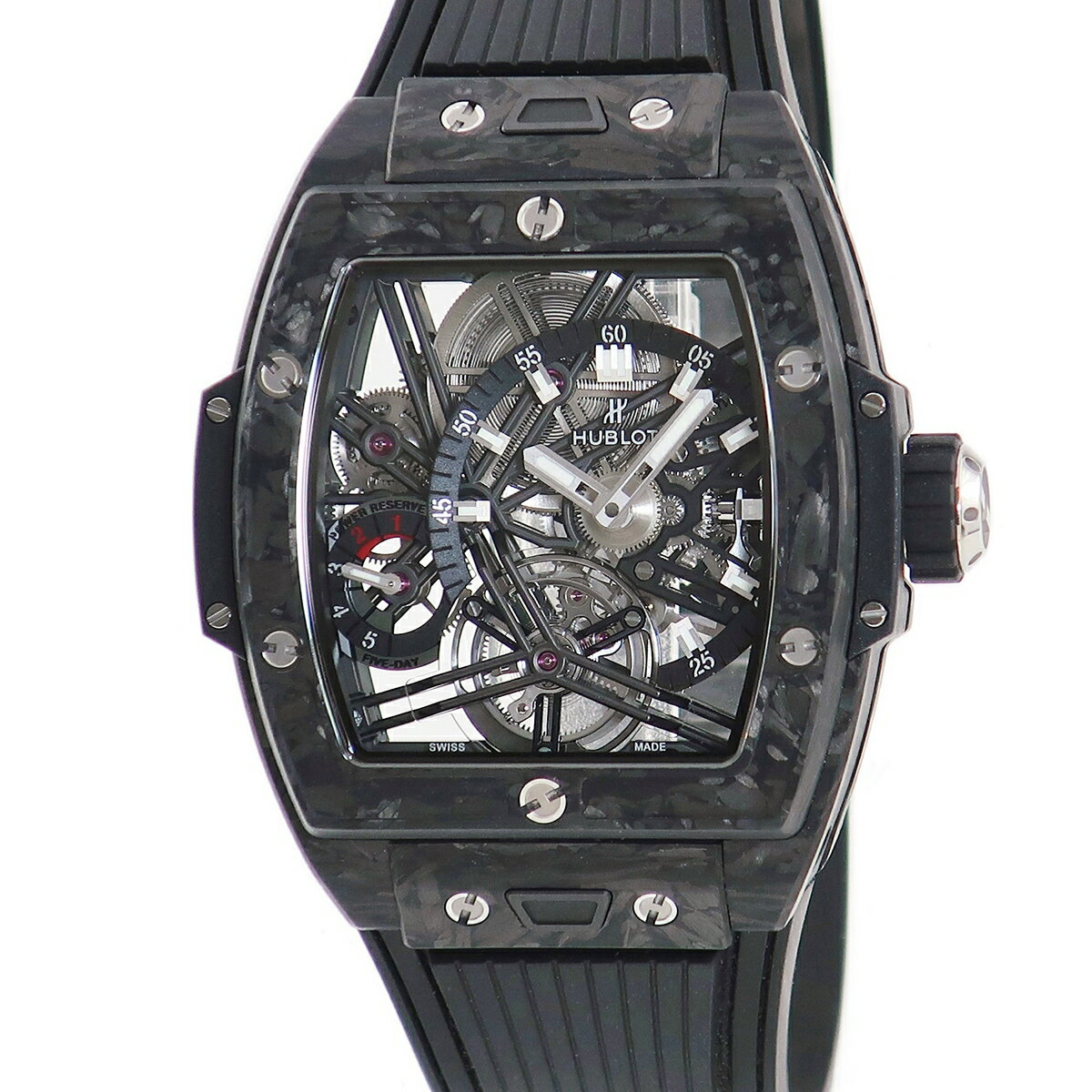 ウブロ HUBLOT スピリットオブビッグバン トゥールビヨン 645.QN.1117.RX 未使用 限定 メンズ 腕時計手巻き ブラック 【中古】