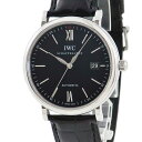 IWC ポートフィノ IW356502 黒 バー ローマン メンズ 腕時計自動巻き ブラック 【中古】