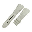 \最大3万円割引クーポン数量限定5/1-5/3/ ハリーウィンストン Harry Winston 純正 クロコ ベルト ストラップ 27mm 白 メンズ 腕時計...