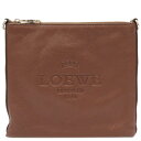 【最大3万円割引クーポン数量限定 5/3まで】 ロエベ LOEWE ショルダーバッグ レザー ブラウン シルバー金具 茶 【中古】