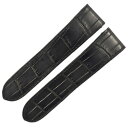 \最大3万円割引クーポン数量限定5/1-5/3/ カルティエ Cartier 美品 クロコ レザー バンド ベルト ストラップ Dバックル用 替え 23mm マ...