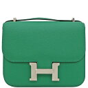 エルメス HERMES ショルダーバッグ コンスタンスミニ 3 エバーカラー バンブー シルバー金具 緑 C刻印【中古】