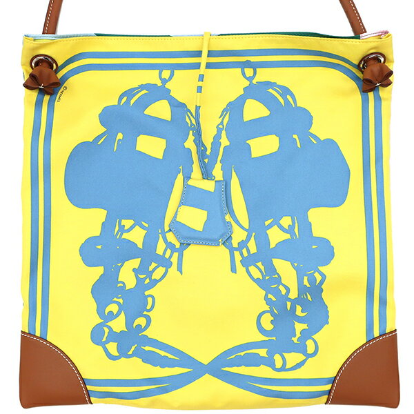 エルメス HERMES シルキーシティ PM ショルダーバッグ シルク レザー ジョーナプル×ヴェールヴェローヌ×ゴールド 【POIS CUT+BRIDES DE GALA】 シルバー金具 D刻印(2019年製) レディース 【箱】定番 人気 美品 【中古】のサムネイル