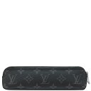 【全品ポイント2倍 4/1限定】 ルイヴィトン LOUIS VUITTON ペンケース トゥルース エリザベット モノグラムエクリプス モノグラムエクリプス シルバー金具 LVサークル 黒 GI0199 SP4117【中古】