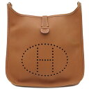 エルメス HERMES ショルダーバッグ エヴリン1 GM クシュベル ゴールド ゴールド金具 茶 □B刻印 【保存袋】【中古】