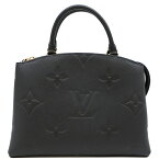 ルイヴィトン LOUIS VUITTON ショルダーバッグ プティ・パレ PM モノグラムアンプラント ブラック ゴールド金具 黒 赤 トップハンドル チェーンショルダー M58916 RFID 【保存袋】【中古】