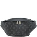 【全品ポイント2倍 4/1限定】 ルイヴィトン LOUIS VUITTON ボディバッグ ディスカバリー・バムバッグ PM レザー モノグラム・エクリプス キャンバス モノグラムエクリプス ガンメタル金具 ウエストバッグ 黒 M46035 MI2100 【箱】【中古】