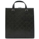 グッチ GUCCI トートバッグ GGエンボスミディアム GGエンボスレザー ブラック シルバー金具 ハンドバッグ 700421 【保存袋】【中古】