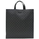 【最大3万円割引クーポン数量限定 5/3まで】 グッチ GUCCI 2WAYバッグ ソフト GGスプリーム GGスプリームキャンバス ブラック×グレー シルバー金具 トートバッグ 斜め掛け 495559 【保存袋】【中古】