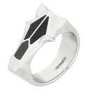 エルメス HERMES リング 指輪 デストリエ リング メタル ラッカー デュオ・ドゥ・グリ #T60(JP20) 黒 グレー 馬 【箱】【中古】