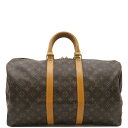 【最大3万円割引クーポン数量限定 &5/1限定PT2倍】 ルイヴィトン LOUIS VUITTON ボストンバッグ キーポル45 モノグラムキャンバス モノグラム ゴールド金具 茶 M41428 VI0920 【保存袋】【中古】