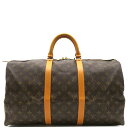 ルイヴィトン LOUIS VUITTON ボストンバッグ キーポル50 モノグラムキャンバス モノグラム ゴールド金具 茶 M41426 SP1924【中古】