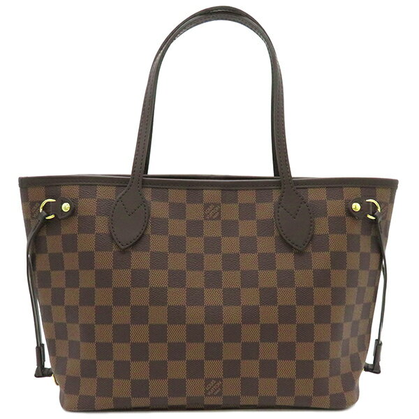 ルイヴィトン LOUIS VUITTON トートバッグ ネヴァーフル PM ダミエキャンバス ダミエエベヌ ゴールド金具 赤 茶 新品 未使用 N41359 RFID 【保存袋】【中古】