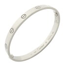 カルティエ Cartier ブレスレット LOVE ラブブレス K18WG ホワイトゴールド 17 750WG 18K 18金 バングル B6067617【中古】