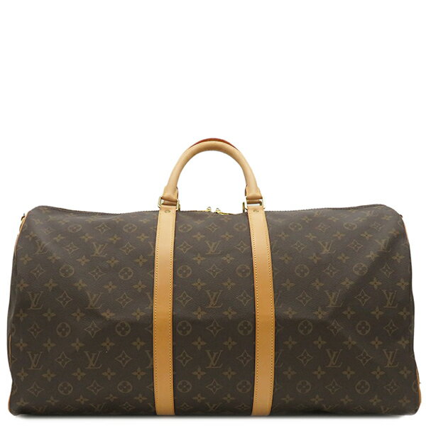 【2%OFF &最大3万円割引クーポン数量限定】 楽天スーパーセール ルイヴィトン LOUIS VUITTON ボストンバッグ キーポル バンドリエール 55 モノグラムキャンバス モノグラム ゴールド金具 茶 M41414 DU2120【中古】