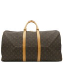 ルイヴィトン LOUIS VUITTON ボストンバッグ キーポル バンドリエール 55 モノグラムキャンバス モノグラム ゴールド金具 茶 M41414 DU2120【中古】