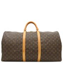 ルイヴィトン LOUIS VUITTON ボストンバッグ キーポル バンドリエール 55 モノグラムキャンバス モノグラム ゴールド金具 茶 M41414 FL1010【中古】