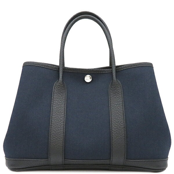 【ポイント2倍】 エルメス HERMES トートバッグ ガーデンパーティーTPM トワルアッシュ ネゴンダ デニムフォンセ シルバー金具 紺 X刻印【中古】のサムネイル