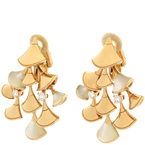 ブルガリ BVLGARI イヤリング ディーヴァ ドリーム K18PG ダイヤモンド マザーオブパール ピンクゴールド K18PG 750PG 18金 【箱】【中古】のサムネイル