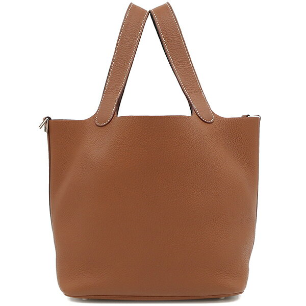 エルメス HERMES ハンドバッグ ピコタンロックMM エクラ トリヨンクレマンス スイフト ゴールド×エベンヌ シルバー金具 茶 Y刻印 【保存袋】【中古】のサムネイル