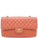 \2%OFFセール 最大3万円割引クーポン/ シャネル CHANEL ショルダーバッグ マトラッセ クラッシック ハンドバッグ エナメル ピンク ゴールド金具 ココマーク 銀座5周年記念 13****** 【箱】【中古】