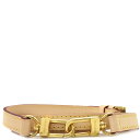 ルイヴィトン LOUIS VUITTON ショルダーストラップ ヌメ革 115cm ヌメ革 ベージュ ゴールド金具 レザー 【箱】【中古】