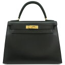 \全品PT2倍day 5/1限定 &最大3万円割引クーポン数量限定5/1-5/3/ エルメス HERMES 2WAYバッグ ケリー28 外縫い ボックスカーフ ...