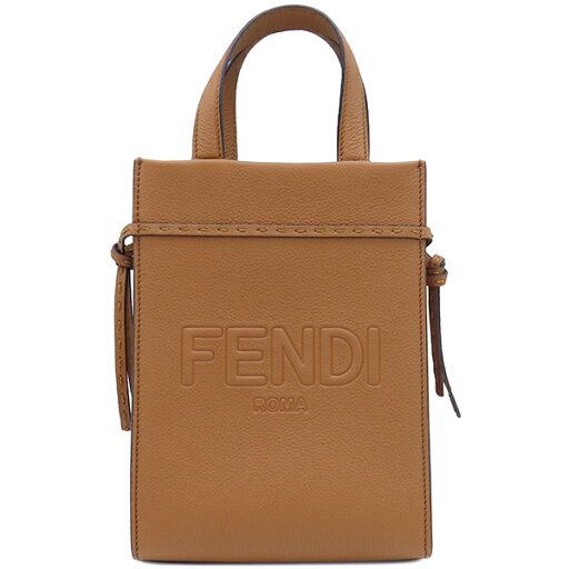 フェンディ FENDI トートバッグ ゴートゥショッパー S レザー SADLER シルバー金具 茶 ショルダーバッグ クロスボディ 7VA584【中古】 フェンディ FENDI トートバッグ ゴートゥショッパー S レザー SADLER シルバー金具 茶 ショルダーバッグ クロスボディ 7VA584【中古】