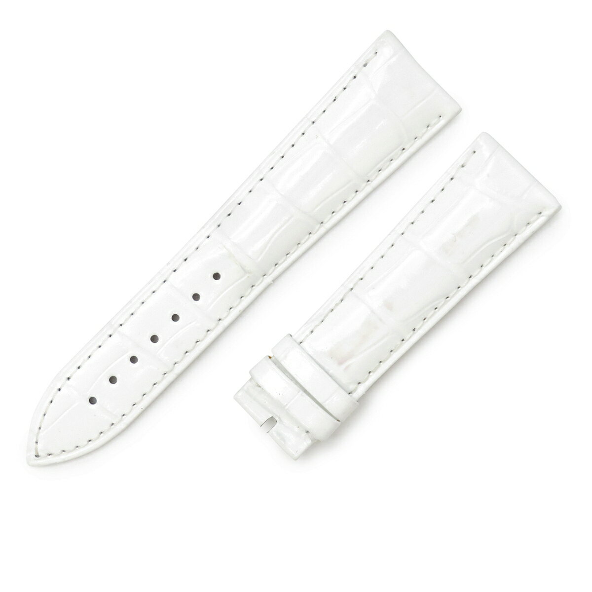 フランクミュラー FRANCK MULLER トノウカーベックス 8080/8083/8880用 クロコバンド 純正 ロング シャイニー 艶 22mm 白 メンズ 腕時計 【中古】のサムネイル