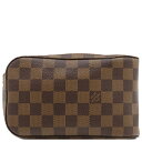 \最大3万円割引クーポン数量限定5/1-5/3/ ルイヴィトン LOUIS VUITTON ボディバッグ ジェロニモス ダミエキャンバス ダミエ 茶 ウエストバ...