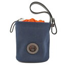 \最大3万円割引クーポン数量限定5/1-5/3/ エルメス HERMES ポーチ 犬用トリーツポーチ コットンキャンバス レザー ネイビー シルバー金具 新品 ...