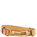 \最大3万円割引クーポン数量限定5/1-5/3/ ルイヴィトン LOUIS VUITTON ショルダーストラップ ヌメ革 107cm ヌメ革 ブラウン ゴールド...