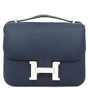 \最大3万円割引クーポン数量限定5/1-5/3/ エルメス HERMES ショルダーバッグ コンスタンス3 ミニ ミロワール ヴェルソ シェーブル ブルーアンク...