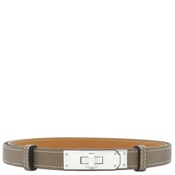 エルメス HERMES ベルト ケリー ヴォーエプソン メタル エトゥープ シルバー金具 グレージュ ターンロック金具 スライド調節 Y刻印【中古】のサムネイル