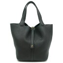 \最大3万円割引クーポン数量限定5/1-5/3/ エルメス HERMES ハンドバッグ ピコタンロックMM トリヨンクレマンス ブラック ゴールド金具 黒 リカ...