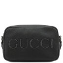\最大4万円割引クーポン 数量限定/ グッチ GUCCI ショルダーバッグ ロゴ レザー ブラック シルバー金具 黒 ミニバッグ 768391 【保存袋】【中古】