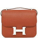 \最大3万円割引クーポン5/1-5/3/ エルメス HERMES ショルダーバッグ コンスタンス3 ミニ ミロワール ヴェルソ シェーブル ブリック×ローズリッ...