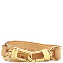 \最大3万円割引クーポン数量限定5/1-5/3/ ルイヴィトン LOUIS VUITTON ショルダーストラップ ヌメ革 87cm ヌメ革 ブラウン ゴールド金...
