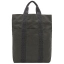 \最大3万円割引クーポン数量限定/ エルメス HERMES トートバッグ エールライン カバス キャンバス グレー シルバー金具【中古】