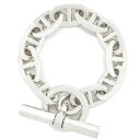 \最大3万円割引クーポン数量限定5/1-5/3/ エルメス HERMES ブレスレット シェーヌダンクル TGM シルバー925 シルバー 10コマ スターリン...
