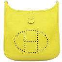 \ポイント5倍 5/23 20時~/ エルメス HERMES ショルダーバッグ エヴリン3 PM トリヨンクレマンス ライム ゴールド金具 黄色 Y刻印 【保存袋】【中古】