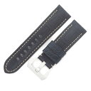 \最大3万円割引クーポン数量限定5/1-5/3/ パネライ PANERAI 未使用 純正 替え クロコ ベルト 尾錠付き バンド ストラップ 24mm ネイビー...
